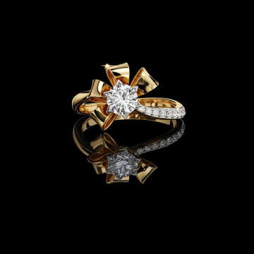 0.50 CT Dazzling Moissanite Diamond Round Cut Anniversary Luxury Ring For Mother