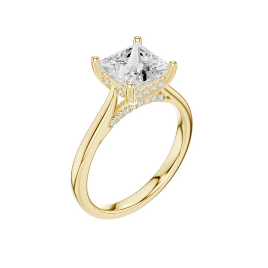 Princess Cut Solitaire Ring - view 4