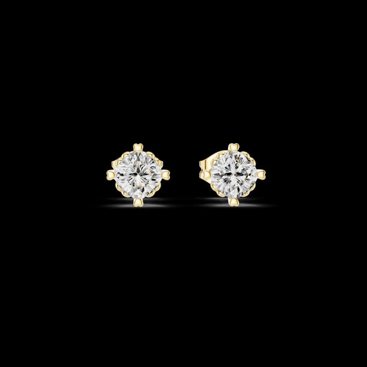 1.50 TCW Classic Cushion Cut Moissanite Diamond Stud Earrings in Collet Setting for Everyday Elegance