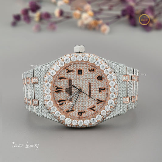 Full Iced Out Moissanite Diamond Watch for Men by Ivevar