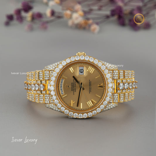 Full Iced Out Luxury Watch – Natural Diamond Style by Ivevar