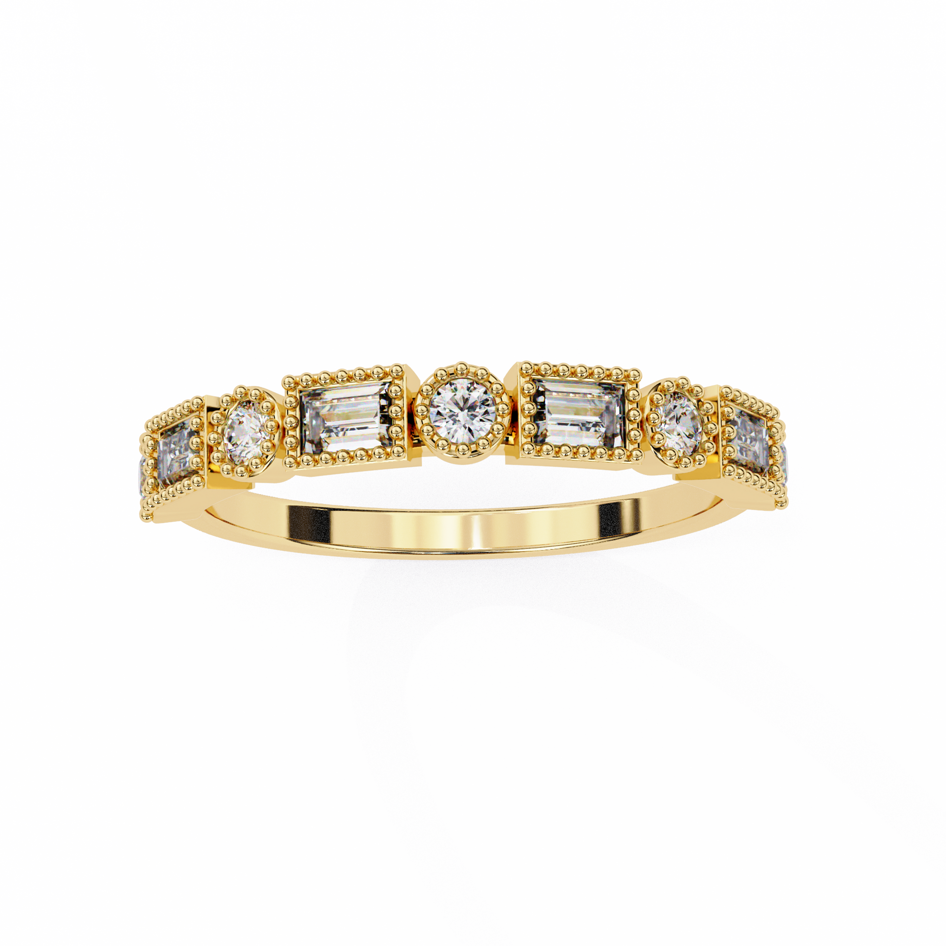 Gold ring with diamonds 