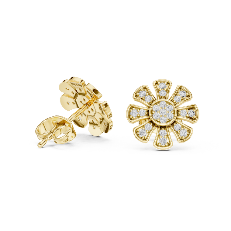 Daisy Floral Stud Earrings - view 2