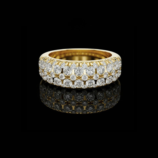 3.00 TCW Luxury Band with Lab Grown Round Diamonds Perfect Wedding or Anniversary Gift