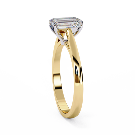 Radiant Cut Engagement Solitaire Ring - view 2