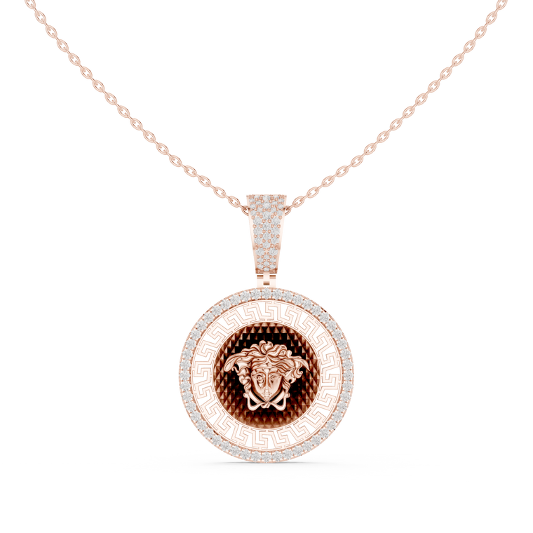 Greek Key Pattern Statement Charm - view 2