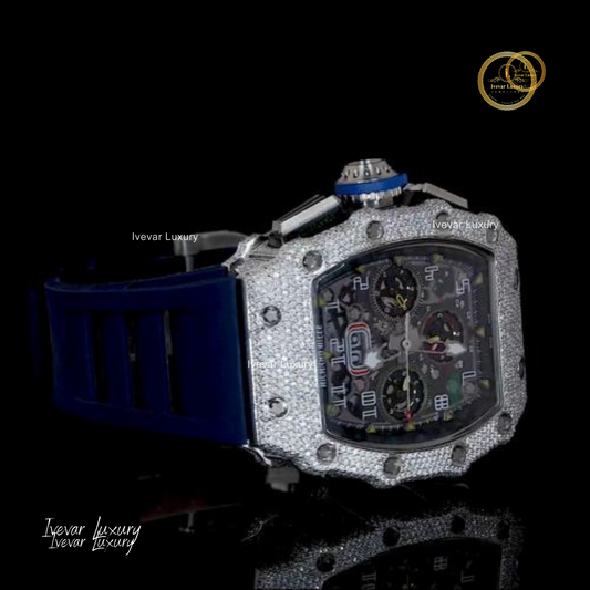 Luxury Natural Diamond Watch – Unique Half Iced by Ivevar