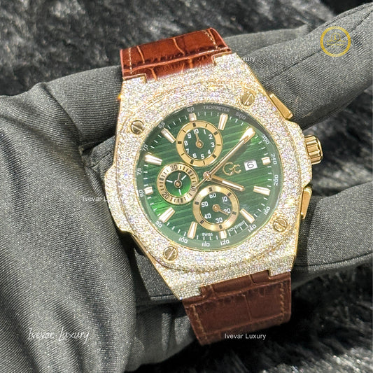 Exclusive Natural Diamond Luxury Watch – Half Iced by Ivevar