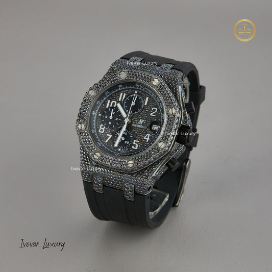 Unique Natural Diamond Luxury Half Iced Out by Ivevar