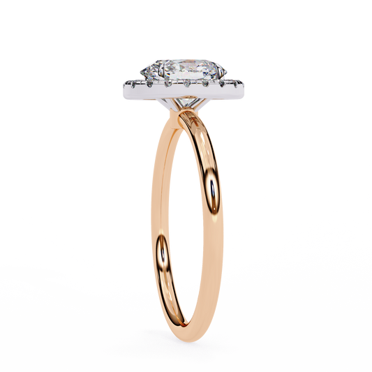 1.09 CT Dazzling Sustainable Lab Diamond Oval Cut Ring Elegant Party Jewelry Gift For Women