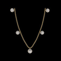 4.72 TCW Trendy Round Cut Lab Created Diamond Necklace with Modern & Timeless Styles