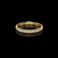 12.00 TCW Exquisite Emerald Cut Lab Grown Diamond Bracelet with Sleek Gold Channel Setting By Ivevar