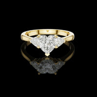 2.50 CT Romantic Moissanite Heart Cut Diamond Ring For Love Affair