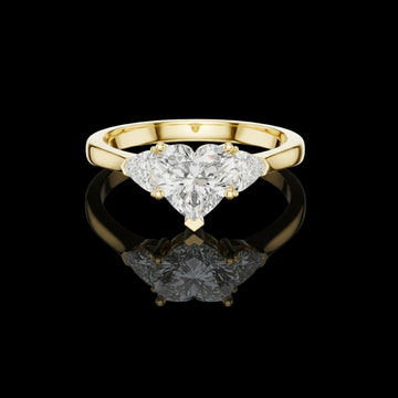2.50 CT Romantic Lab Grown Heart Cut Diamond Ring For Love Affair