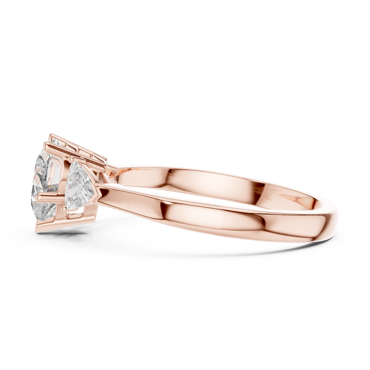Heart Moissanite Promise Ring For Women - view 2