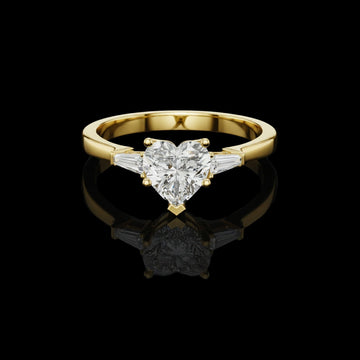 2.50 CT Elegant Lab Grown Heart Cut Diamond Ring For Every Time