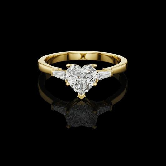 2.50 CT Elegant Lab Grown Heart Cut Diamond Ring For Every Time