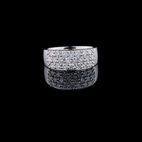 1.50 TCW Sparkling Pave Set Moissanite Diamond Band Dazzling Elegance by Ivevar Luxury