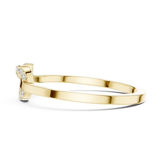 Diamond Pave Infinity Knot Lab Diamond Ring for Women - view 4