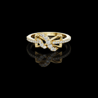 1.00 TCW Infinity Knot Ring with Pave Lab Grown Diamonds A Symbol of Eternal Connection & Elegance