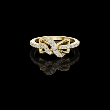 1.00 TCW Infinity Knot Ring with Pave Lab Grown Diamonds A Symbol of Eternal Connection & Elegance