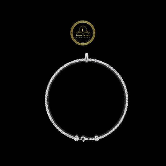 Marquise Twisted Rope Bangle - view 2
