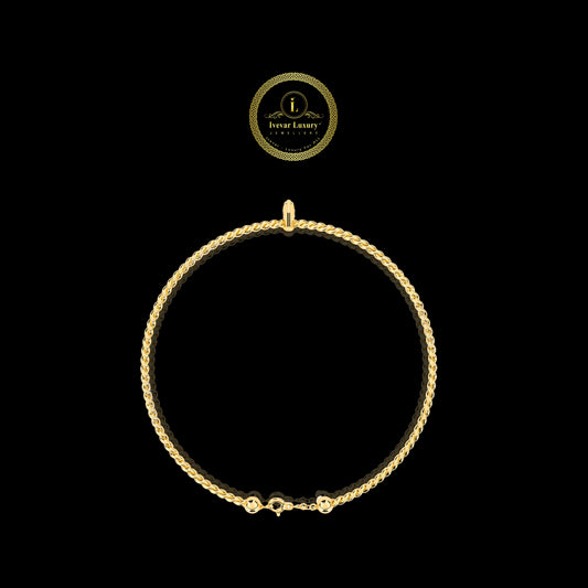 Marquise Twisted Rope Bangle - view 3