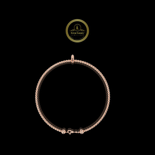 Marquise Twisted Rope Bangle - view 4