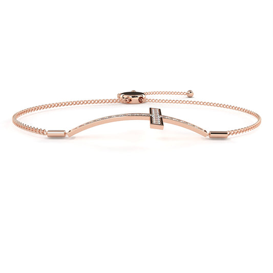 Round Horizontal Cross Adjustable Bolo Bracelet - view 2