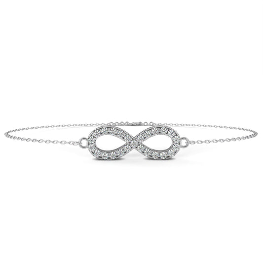 Round Infinity Symbol Cable Chain Bracelet for Women - view 4