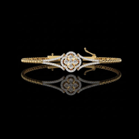 0.95 TCW Opulent Bloom Bracelet with Intricate Floral Lab Grown Diamond Exquisite Artisan Craftsmanship By Ivevar