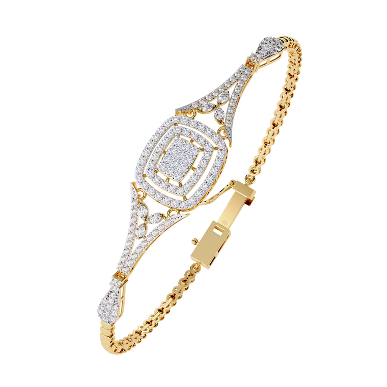 Vintage Style Round Bangle Bracelet - view 2
