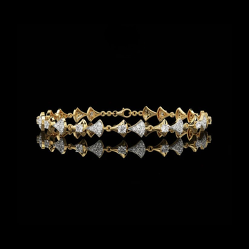 7.15 TCW Elegant Moissanite Round Cut Created Diamond Bracelet Custom Design By Ivevar