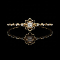1.95 CT Enchanted Blossom Princess Cut Moissanite Diamond Bracelet of Timeless Elegance By Ivevar