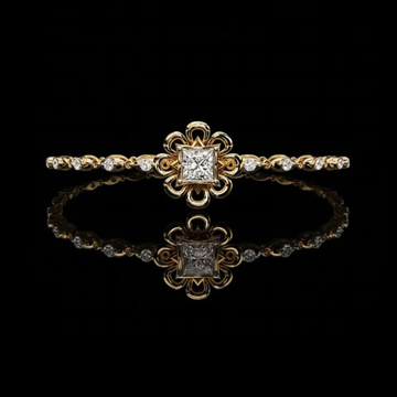 1.95 CT Enchanted Blossom Princess Cut Lab Grown Diamond Bracelet of Timeless Elegance By Ivevar