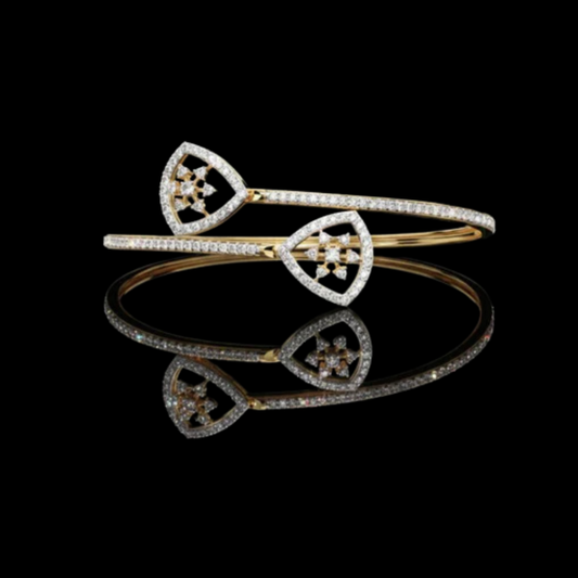 3.60 TCW Chic & Modern Lab Grown Round Cut Diamond Bracelet For Wedding Days By Ivevar