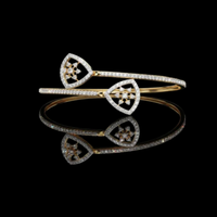 9.1 TCW Chic & Modern Moissanite Round Cut Diamond Bracelet For Wedding Days By Ivevar
