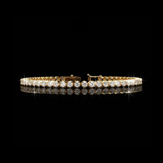 2.62 TCW Minimalist to Maximalist Trendy Lab Grown Diamond Aurora Luxe Tennis Bracelet