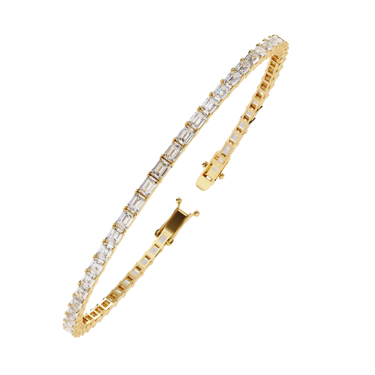 Emerald Tennis Bracelet A Modern Masterpiece of Sparkle - view 2