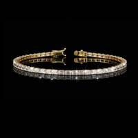 11.2 TCW Brilliant Lab Grown Emerald Diamond Tennis Bracelet A Modern Masterpiece of Sparkle By Ivevar