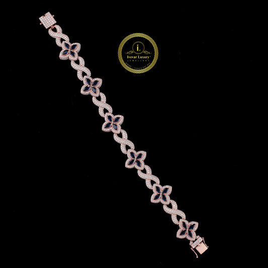 Eternal Love Bracelet Handmade Moissanite Infinity Link Jewelry By Ivevar