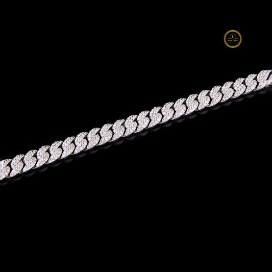 Custom Diamond Cuban  Bracelet - GRA Certified Moissanite Jewelry