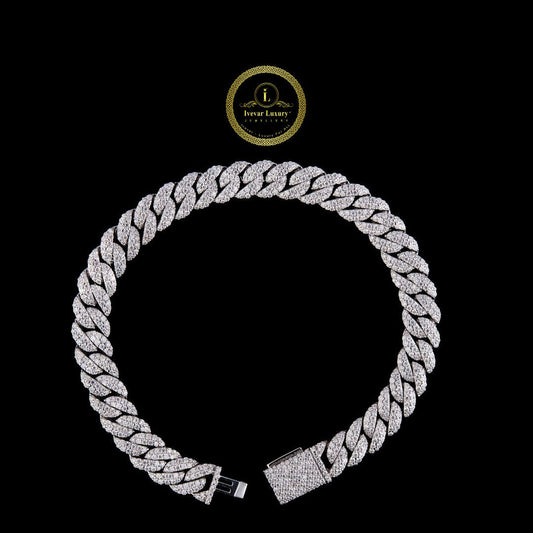 Custom Diamond Cuban Bracelet GRA Certified Moissanite Jewelry By Ivevar