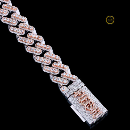 Round Cut Moissanite Iced Miami Cuban Link Bracelet - view 4
