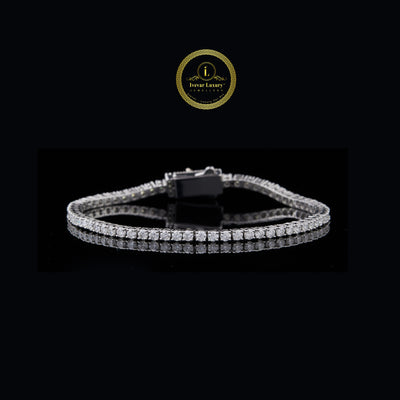 Emerald Cut Moissanite Tennis Bracelet