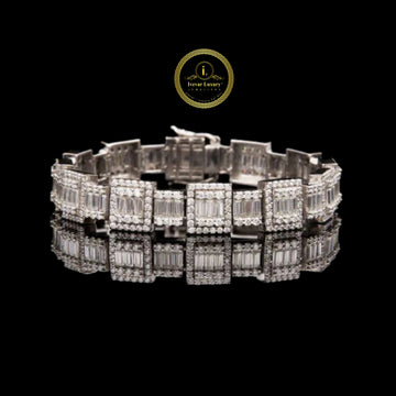 Exquisite Lab Created Diamond Bracelet  Handcrafted Luxury By Ivevar