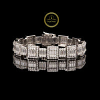Moissanite Infinity Link Bracelet VVS Moissanite Diamond Jewelry By Ivevar