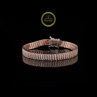 Hip Hop Jewelry by Ivevar Iced Out 3 Row Lab Grown Diamond Bracelet