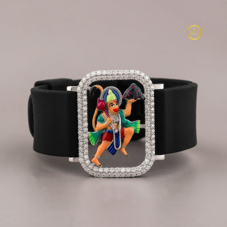 Custom Photo Moissanite Silicone Bracelet - view 2