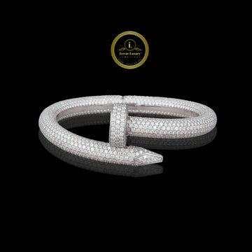 Luxury Custom Moissanite Diamond Charm Bracelet By Ivevar